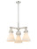 Downtown Urban Three Light Pendant in Polished Nickel (405|4113CRPNG4117WH)