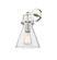 Downtown Urban One Light Wall Sconce in Polished Nickel (405|4111WPNG4118CL)