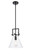 Downtown Urban One Light Mini Pendant in Matte Black (405|4111SBK10CL)