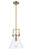 Downtown Urban One Light Mini Pendant in Brushed Brass (405|4111SBB10CL)