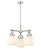 Downtown Urban Three Light Pendant in Polished Nickel (405|4103CRPNG4107WH)