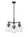 Downtown Urban Three Light Pendant in Matte Black (405|4103CRBKG4107SDY)