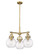 Downtown Urban Three Light Pendant in Brushed Brass (405|4103CRBBG4107SDY)