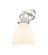 Downtown Urban One Light Wall Sconce in Matte Black (405|4101WBKG4128CL)