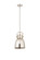 Downtown Urban One Light Mini Pendant in Polished Nickel (405|4101SSPNM4128PN)