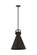 Downtown Urban One Light Pendant in Matte Black (405|4101SLBKM41116BK)