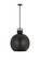 Downtown Urban One Light Pendant in Matte Black (405|4101SLBKM41018BK)