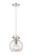 Downtown Urban One Light Mini Pendant in Polished Nickel (405|4101PSPNG4108SDY)