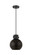 Downtown Urban One Light Pendant in Matte Black (405|4101PSBKM4108BK)