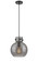 Downtown Urban One Light Mini Pendant in Matte Black (405|4101PMBKG41010SM)