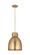 Downtown Urban One Light Pendant in Brushed Brass (405|4101PMBBM41210BB)