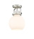 Downtown Urban One Light Semi-Flush Mount in Satin Nickel (405|4101FSNG4108WH)