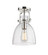 Downtown Urban One Light Semi-Flush Mount in Polished Nickel (405|4101FPNG4128SDY)
