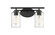Auralume Two Light Bath Vanity in Matte Black (405|3532WBKCL)