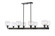 Ballston Eight Light Chandelier in Matte Black (405|3418CRBKG1216)