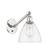 Ballston One Light Wall Sconce in Polished Nickel (405|3171WPNGBD752)