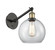 Ballston One Light Wall Sconce in Black Antique Brass (405|3171WBABG1228)