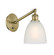 Ballston One Light Wall Sconce in Antique Brass (405|3171WABG381) Ballston One Light Wall Sconce in Antique Brass (405|3171WABG381)