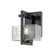 Auralume One Light Bath Vanity in Black (405|3121WBKCL)