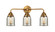 Nouveau 2 LED Bath Vanity in Brushed Brass (405|2883WBBG58LED)