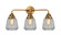Nouveau 2 Three Light Bath Vanity in Brushed Brass (405|2883WBBG142)