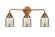 Nouveau 2 Three Light Bath Vanity in Antique Copper (405|2883WACG58)