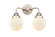 Nouveau 2 Two Light Bath Vanity in Polished Nickel (405|2882WPNG2016)