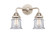 Nouveau 2 Two Light Bath Vanity in Polished Nickel (405|2882WPNG182S)