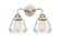Nouveau 2 LED Bath Vanity in Polished Nickel (405|2882WPNG172LED)