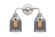 Nouveau 2 Two Light Bath Vanity in Polished Chrome (405|2882WPCG53)