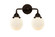 Nouveau 2 Two Light Bath Vanity in Oil Rubbed Bronze (405|2882WOBG2016)