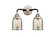 Nouveau 2 Two Light Bath Vanity in Black Polished Nickel (405|2882WBPNG58)