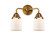 Nouveau 2 Two Light Bath Vanity in Brushed Brass (405|2882WBBG51)