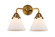 Nouveau 2 Two Light Bath Vanity in Brushed Brass (405|2882WBBG41)