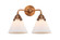 Nouveau 2 Two Light Bath Vanity in Antique Copper (405|2882WACG41)