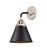 Nouveau 2 One Light Wall Sconce in Black Polished Nickel (405|2881WBPNM13BK)