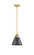 Nouveau 2 One Light Mini Pendant in Satin Gold (405|2881SSGM13BK)