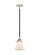 Nouveau 2 One Light Mini Pendant in Black Polished Nickel (405|2881SBPNG61)