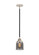 Nouveau 2 One Light Mini Pendant in Black Polished Nickel (405|2881SBPNG53)