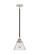 Nouveau 2 One Light Mini Pendant in Black Polished Nickel (405|2881SBPNG44)