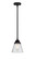 Nouveau 2 One Light Mini Pendant in Matte Black (405|2881SBKG64)