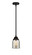 Nouveau 2 One Light Mini Pendant in Matte Black (405|2881SBKG58)