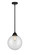 Nouveau 2 LED Mini Pendant in Matte Black (405|2881SBKG20210LED)