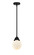 Nouveau 2 One Light Mini Pendant in Matte Black (405|2881SBKG2016)
