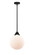 Nouveau 2 LED Mini Pendant in Matte Black (405|2881SBKG20110LED)