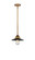 Nouveau 2 One Light Mini Pendant in Brushed Brass (405|2881SBBM6BK)
