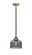 Nouveau 2 LED Mini Pendant in Black Antique Brass (405|2881SBABG73LED)