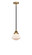 Nouveau 2 LED Mini Pendant in Black Antique Brass (405|2881SBABG321LED)