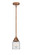 Nouveau 2 LED Mini Pendant in Antique Copper (405|2881SACG52LED)