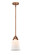 Nouveau 2 LED Mini Pendant in Antique Copper (405|2881SACG181LED)